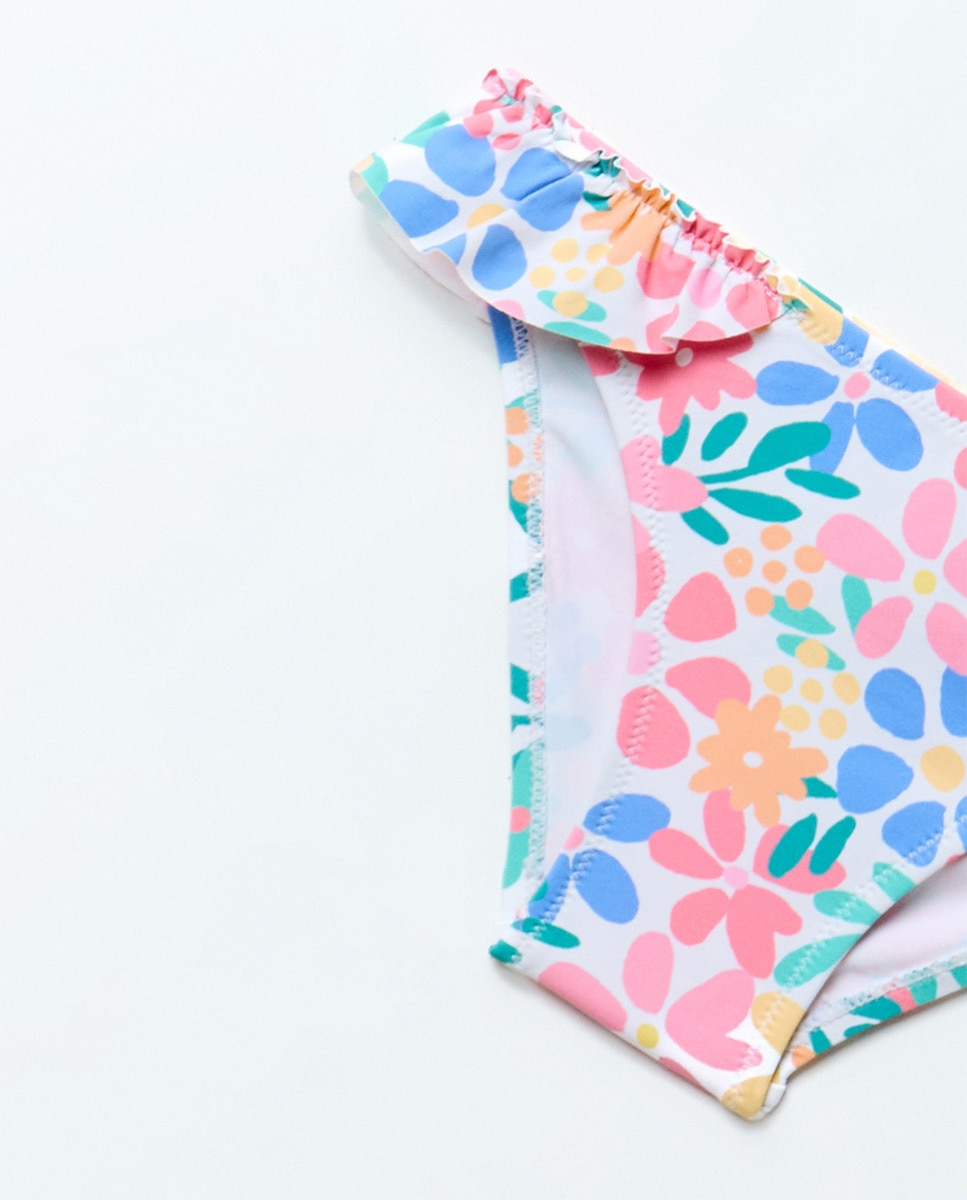 Biquíni com Estampado Floral Cru-3