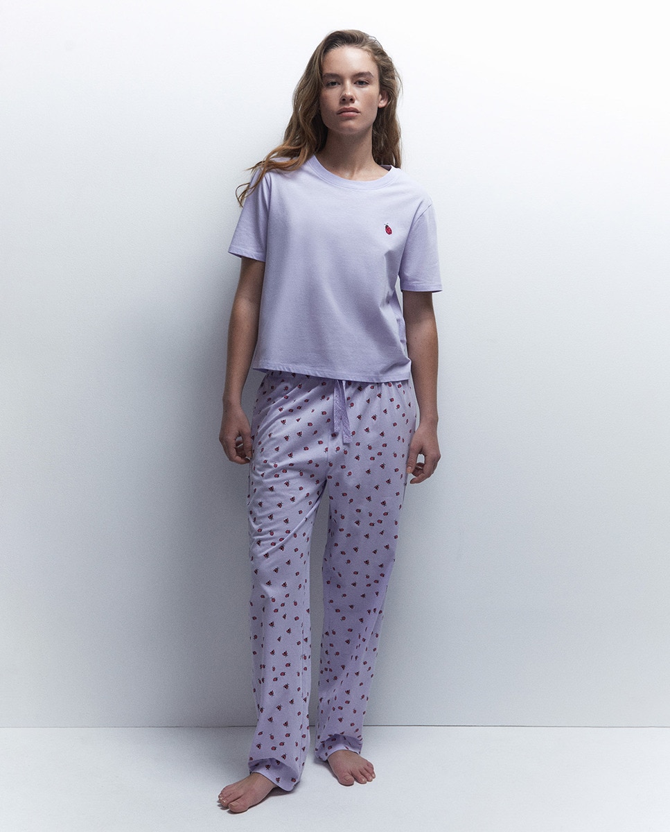 Pijama Joaninhas Lilás-1