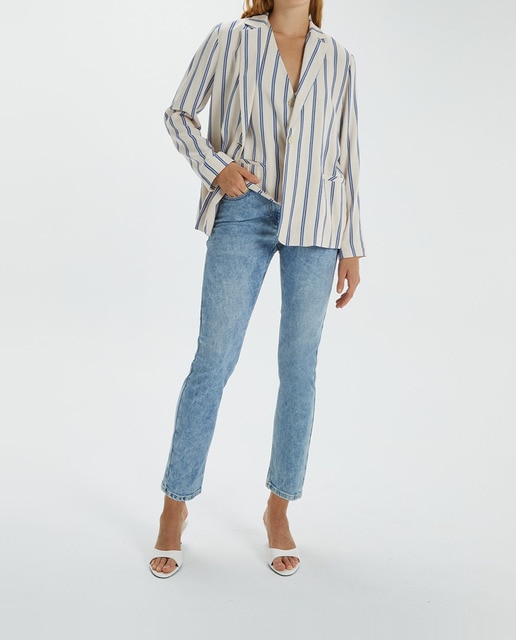 Imagen 0 de Americana de mujer de rayas Forrada