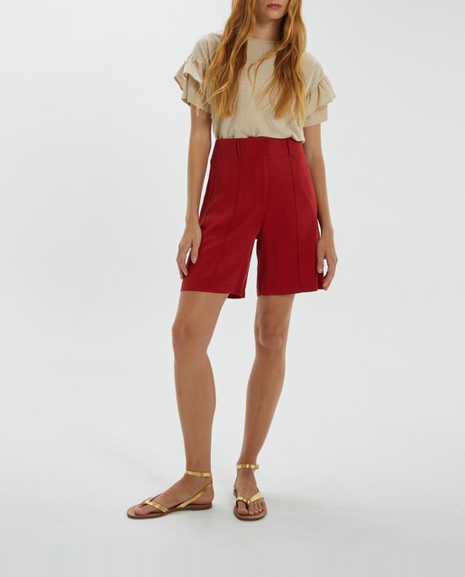 Imagen 0 de Bermuda de mujer en tencel goma elástica