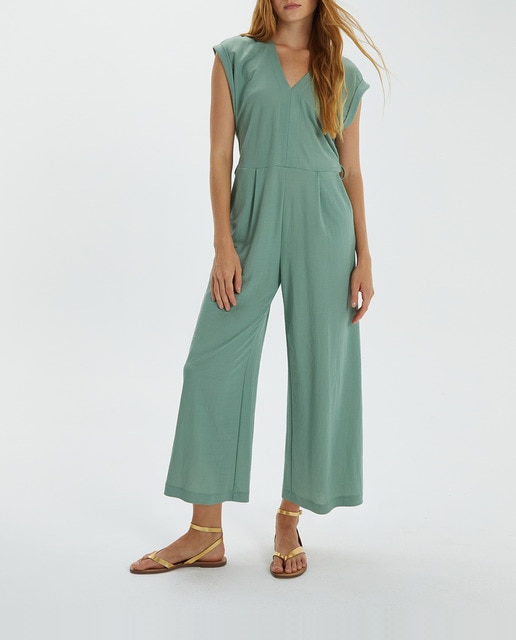 Imagen 0 de Mono de mujer cropped en punto liso