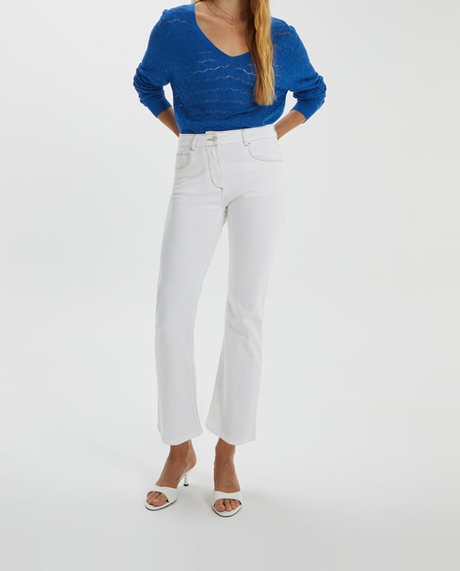 Imagen 0 de Jersey de mujer cuello pico manga larga