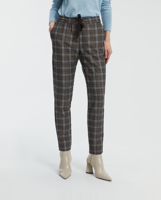 Imagen 0 de Pantalón de mujer recto en punto estampado