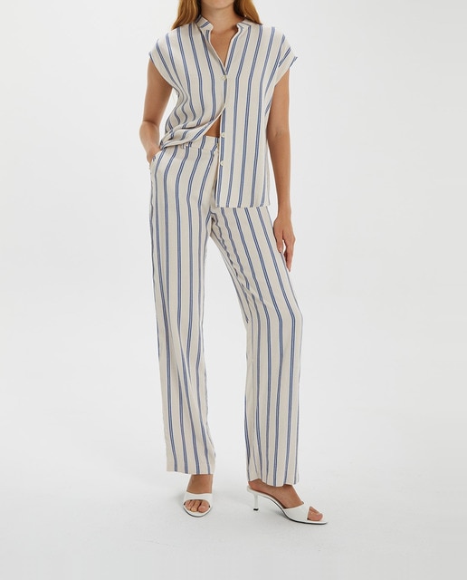 Imagen 0 de Pantalón de mujer ancho estampado con cintura elástica