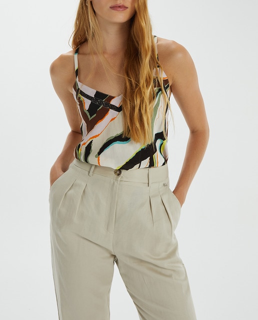 Imagen 0 de Top de mujer de tirantes estampado