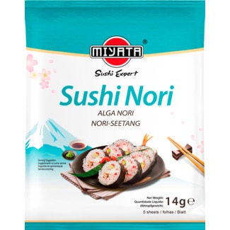 Alga Nori Sushi embalagem 14 g - Miyata
