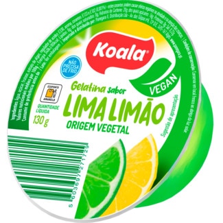 Gelatina de Lima-Limão Origem Vegetal embalagem 130 g - Koala