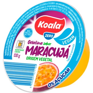 Gelatina Vegetal de Maracujá 0% Açúcar embalagem 130 g - Koala