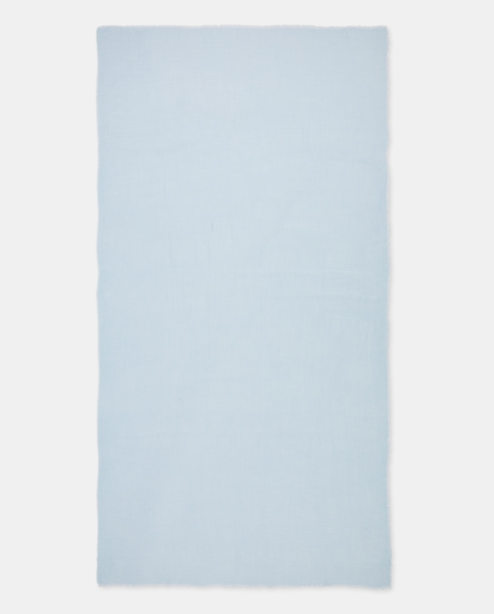 Cachecol Ligeiro Feito de Bambu Fino  Azul-claro-4
