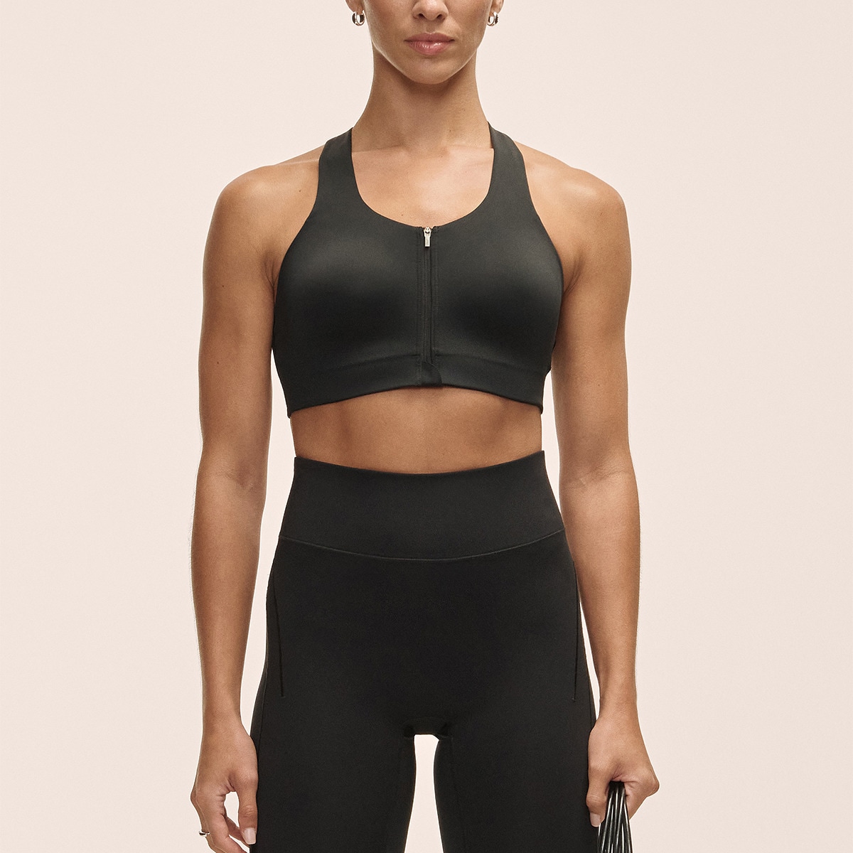 Top de Mulher Impact Zip Sport Preto-1