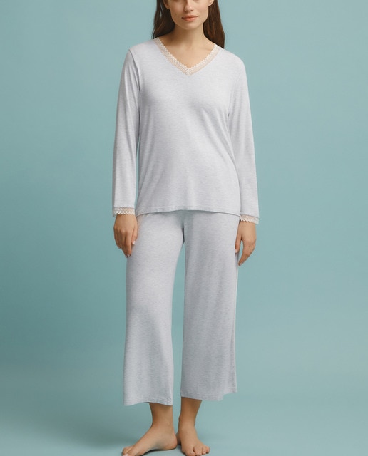 Imagen 0 de Pantalón de pijama de mujer largo