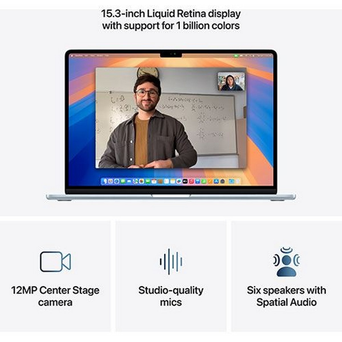 MacBook Air 15'' (2025), M4, CPU 10-core, RAM 24GB, 512GB SSD, GPU 10-core - Sky Blue 5