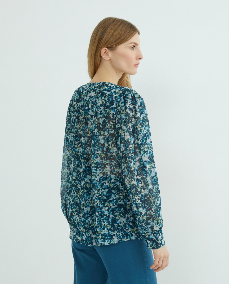 Blusa de manga comprida Multicolor-3