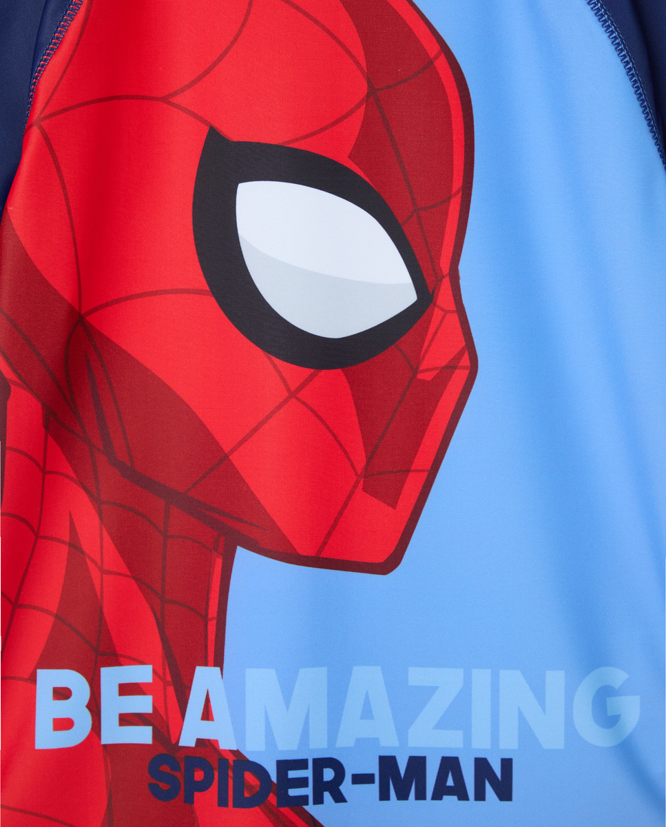 Conjunto UPF+50 Licença Homem-Aranha Azul-marinho-4