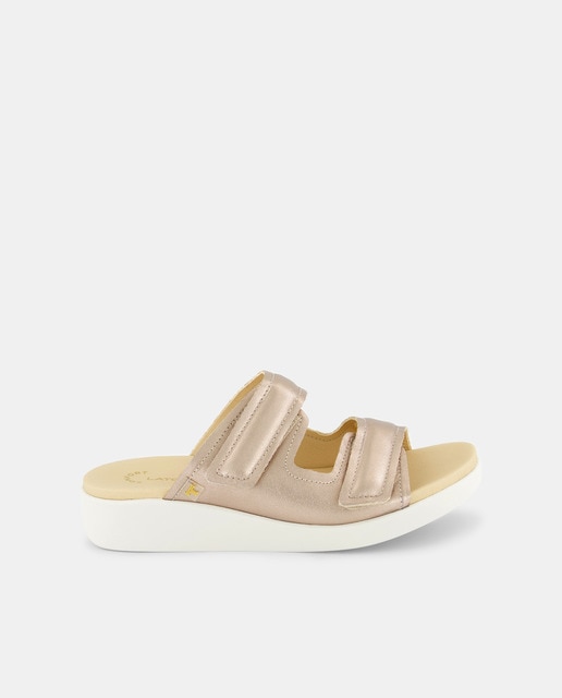 Imagen 0 de Sandalias planas de mujer con tiras con velcro