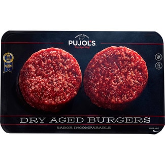 hamburguesa dry aged burgers sin gluten y sin lactosa 2 unidades bandeja 300 g - Pujol's