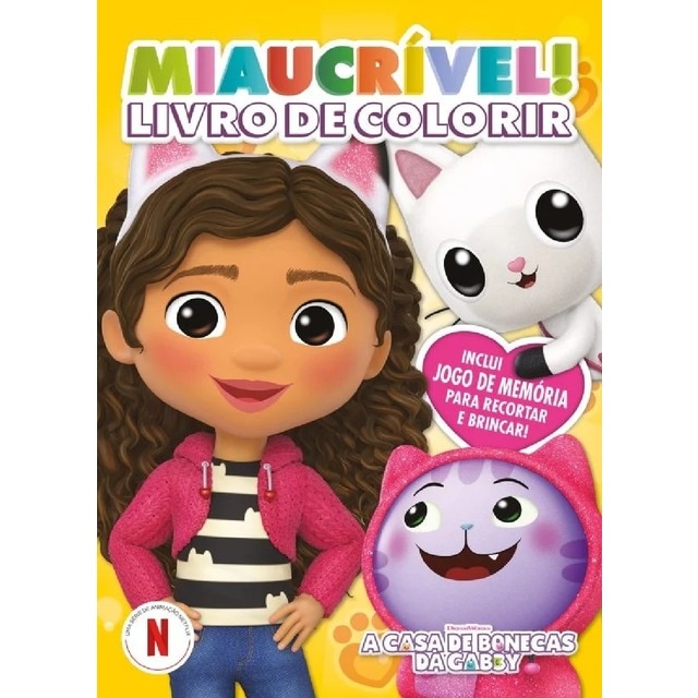 Imagem 0 de A Casa de Bonecas da Gabby: Miaucrível!: Livro de Colorir