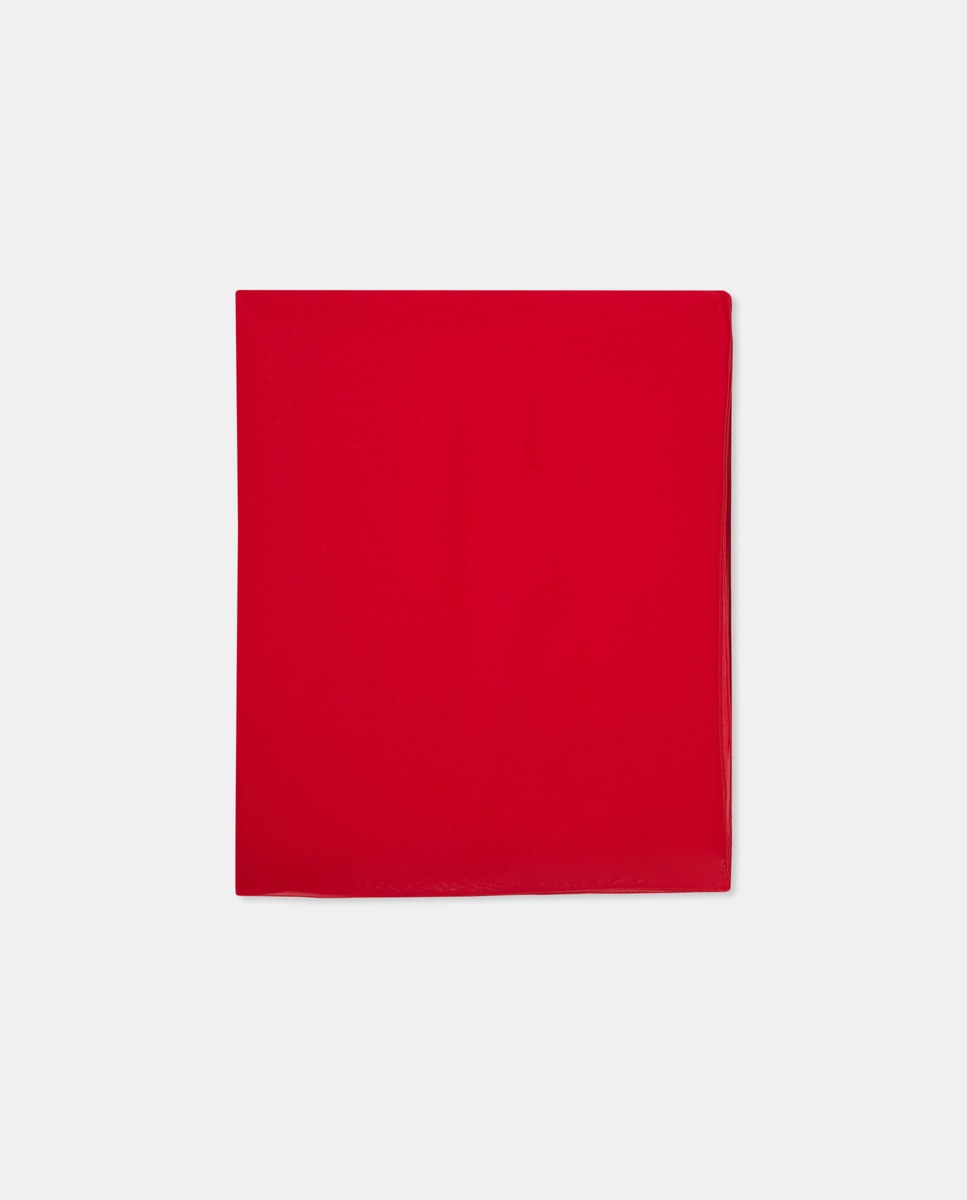 Xaile com Tato de Seda - Cru Vermelho-4
