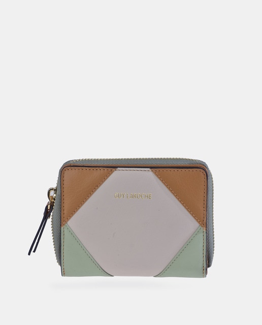 Imagen 0 de Cartera pequeña de piel con patchwork