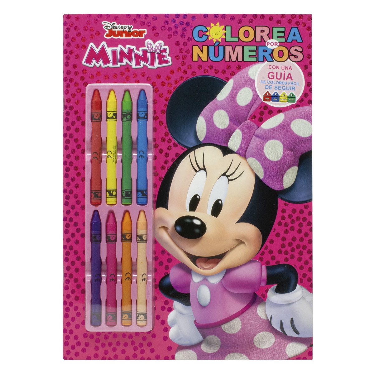 Minnie. Colorea por números con ceras: Con 8 ceras de colores · DISNEY ...