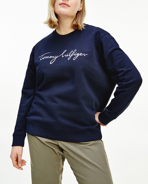 Imagen 0 de Sudadera de mujer de algodón orgánico con cuello redondo