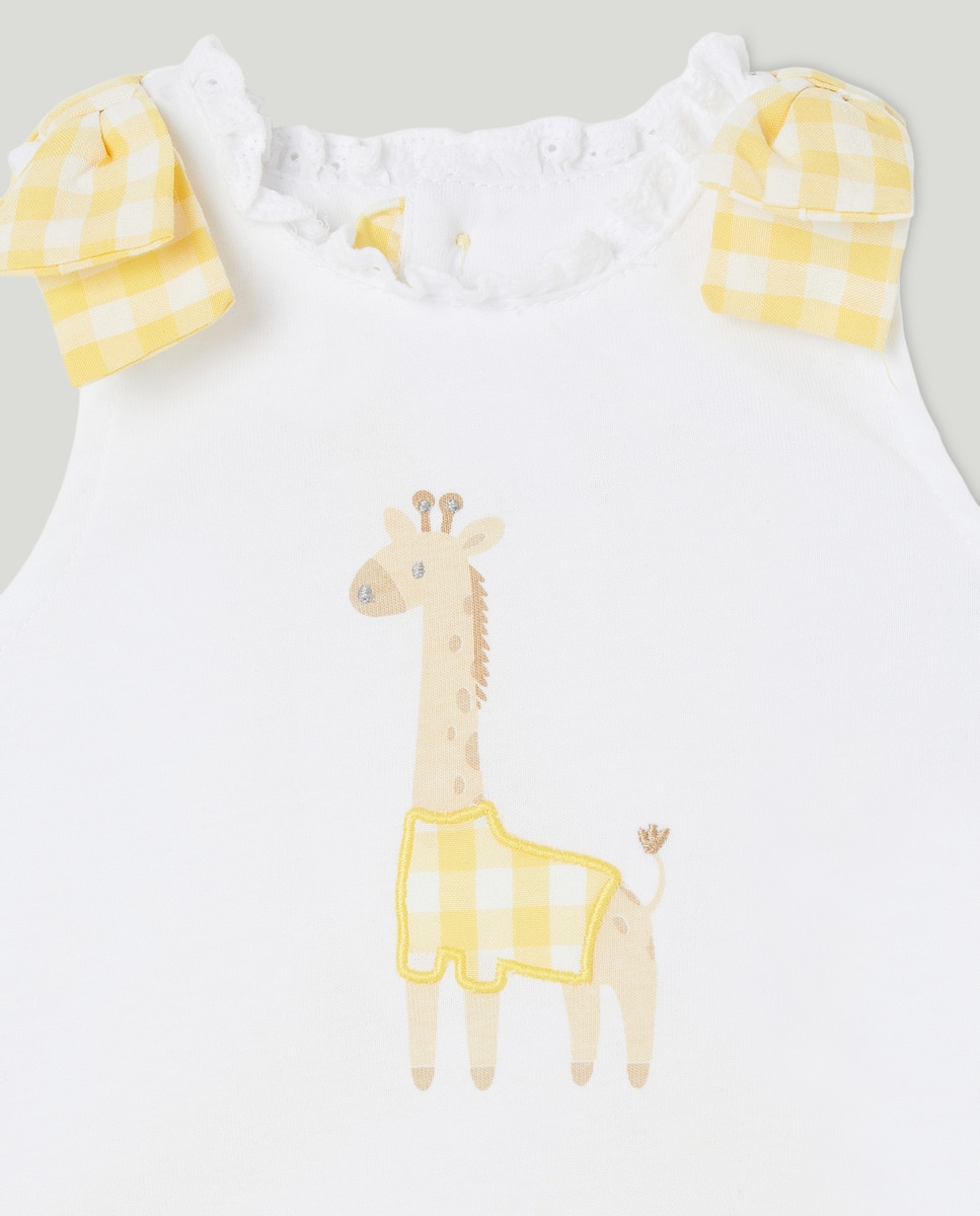 Conjunto Combinado de Bebé Amarelo-3