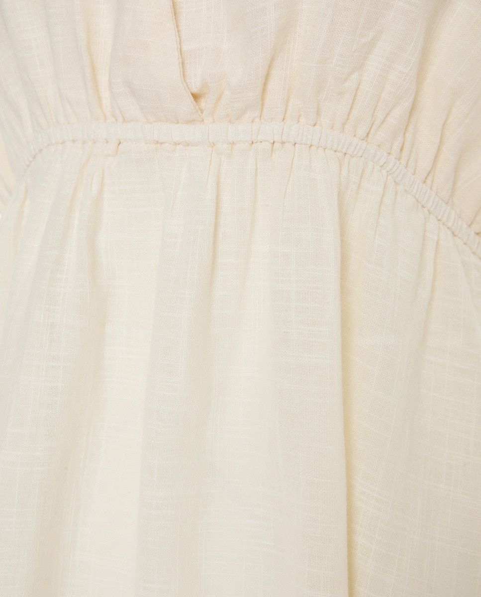 Vestido Comprido com Gola Halter Branco-marfim-5