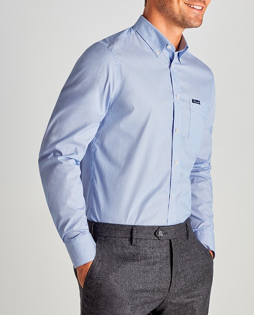 Imagen 0 de Camisa de hombre slim fit microraya popelin