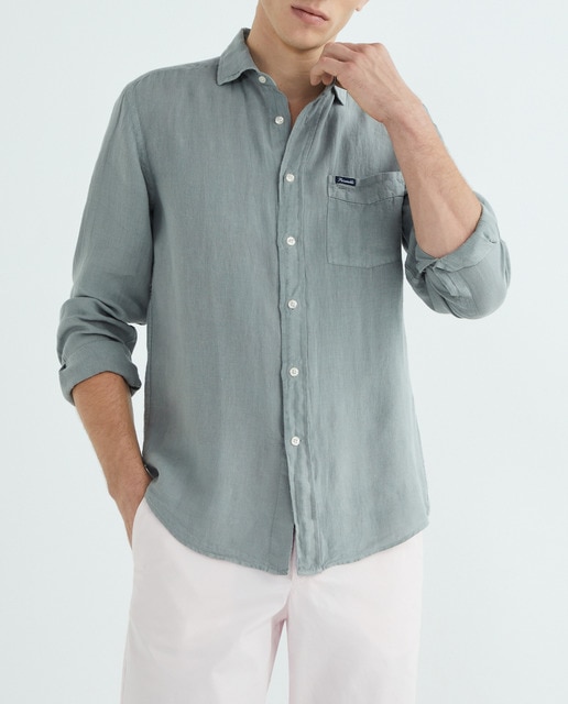Imagen 0 de Camisa de hombre de lino classic fit