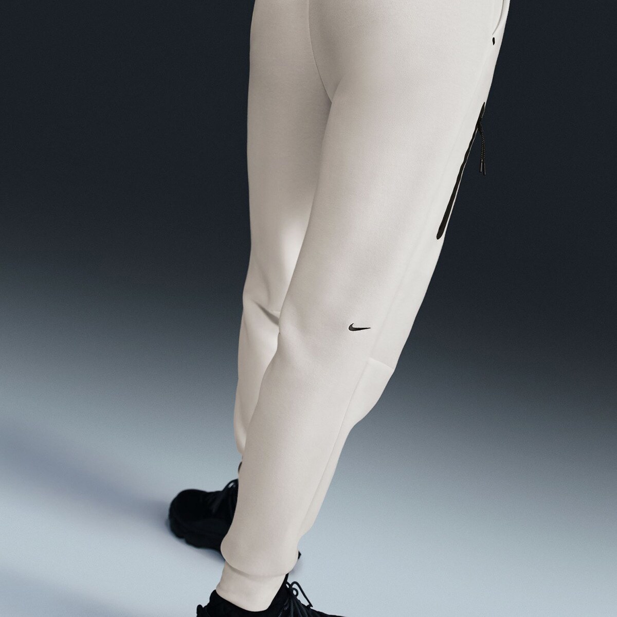 pantalon nike tech fleece blanco