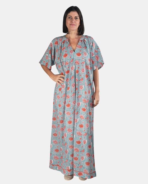 Imagem 0 de Kaftan comprido com estampado floral