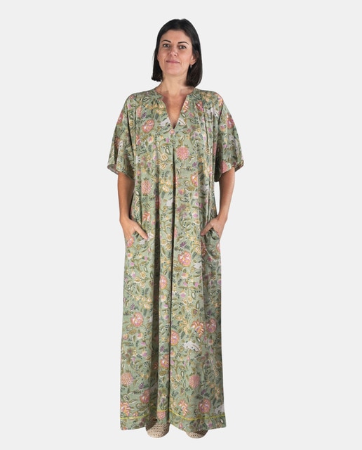 Imagem 0 de Kaftan comprido com estampado floral