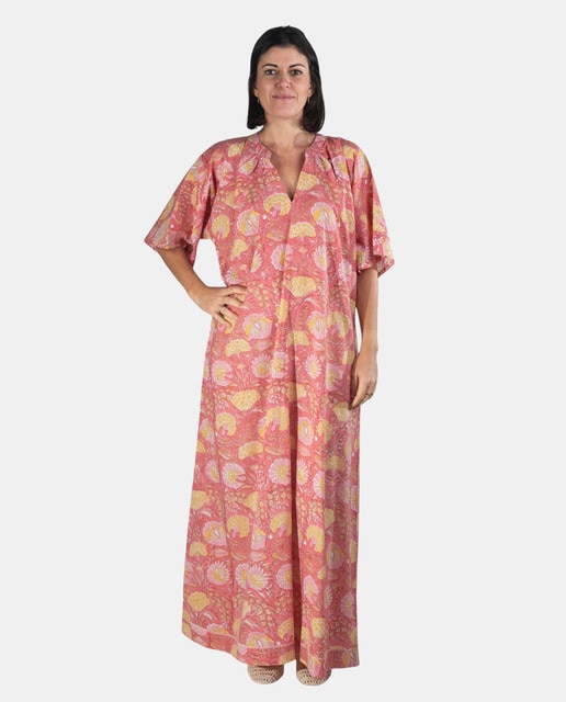 Imagem 0 de Kaftan comprido com estampado floral