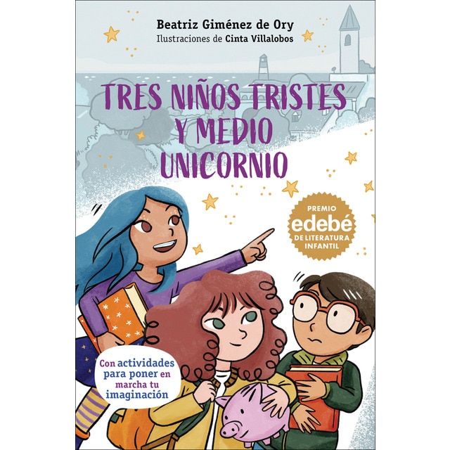 Imagen 0 de Tres niños tristes y medio unicornio (Tapa blada)