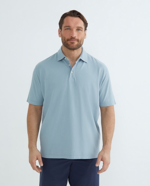 Imagen 0 de Polo hombre tallas grandes manga corta pique liso bolsillo