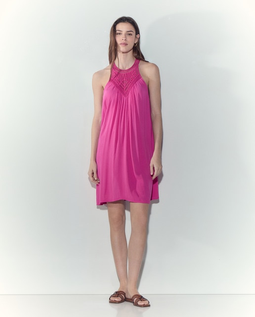 Imagen 0 de Vestido detalle crochet