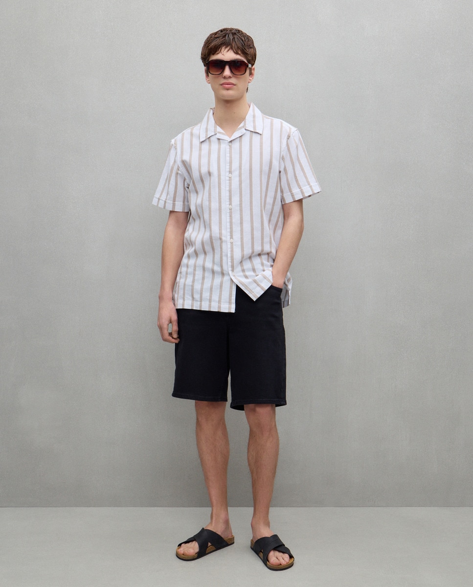 Pantalón Chino Pantalones Cortos Hombre Easy Wear Bermuda De