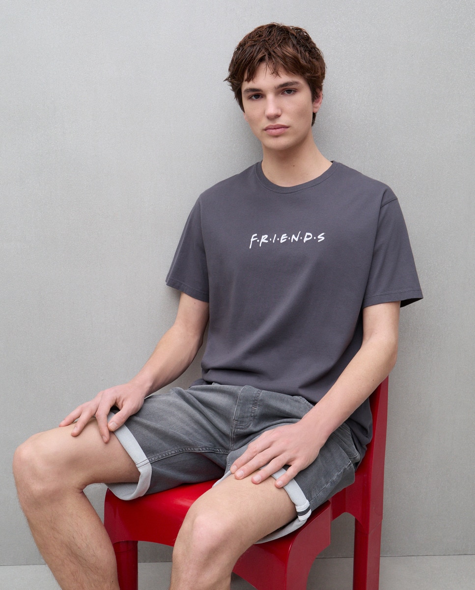 T-shirt Friends 830 Antracite-1