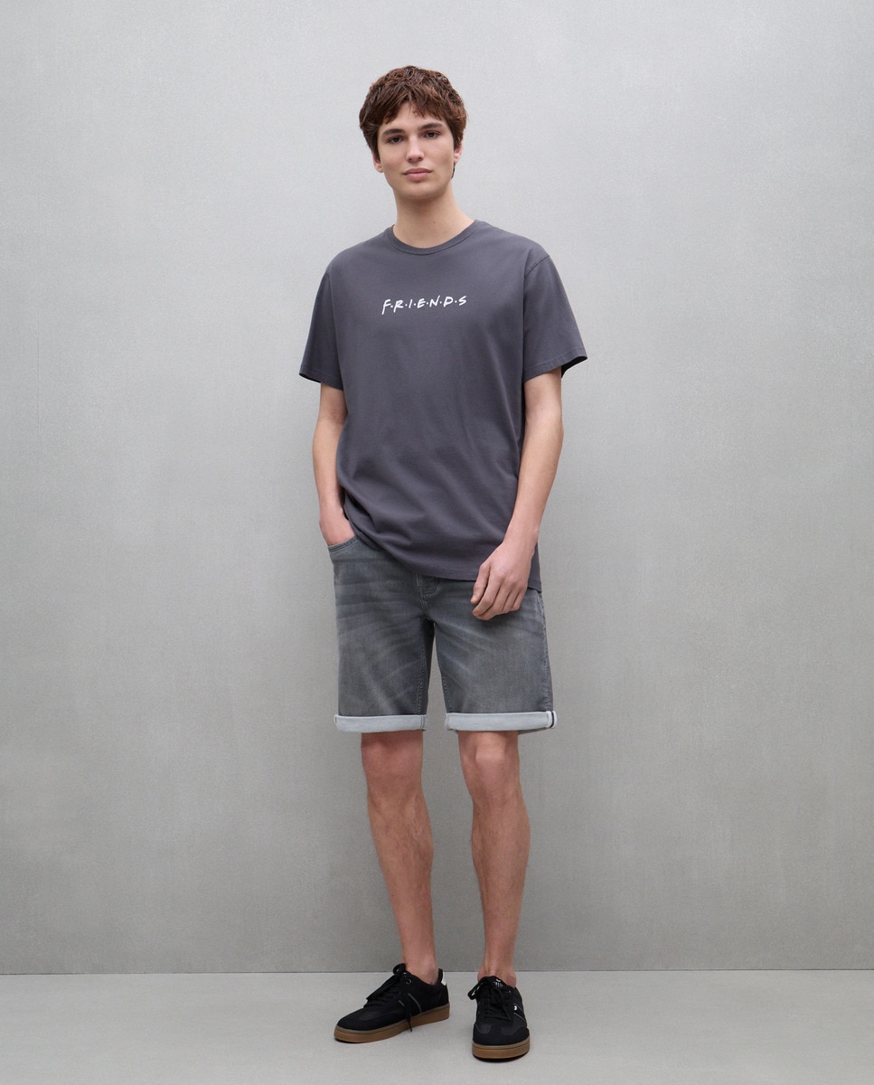 T-shirt Friends 830 Antracite-2