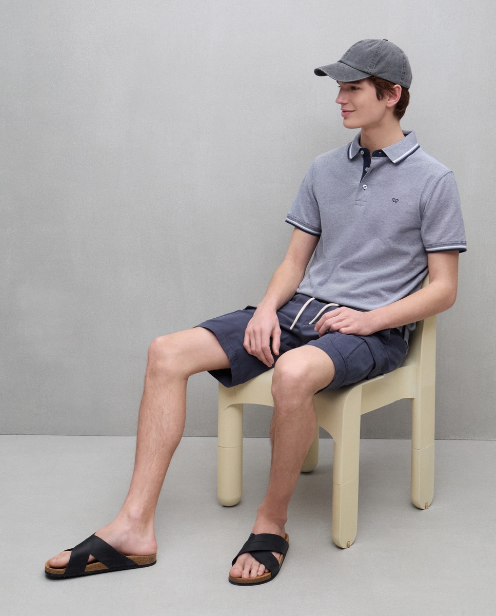 Polo de homem Azul-marinho-2