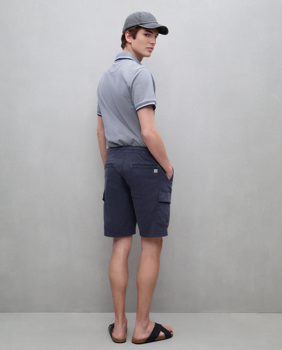 Polo de homem Azul-marinho-3