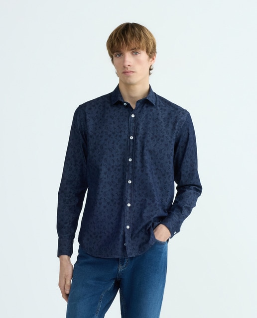 Imagem 0 de Camisa Regular de Ganga de Caxemira