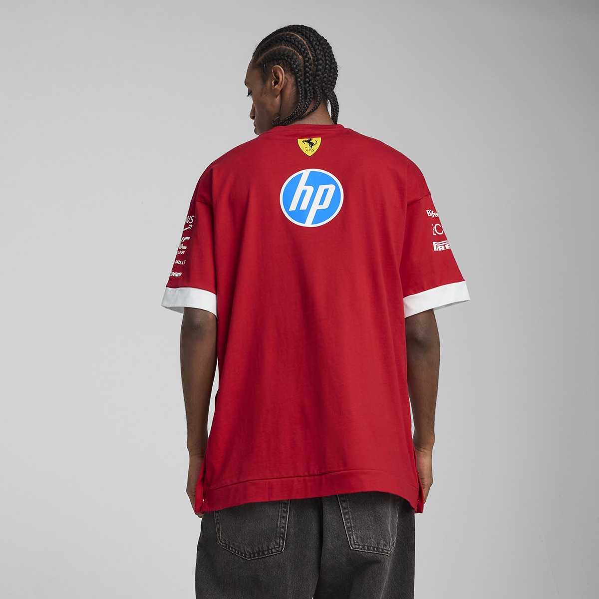 T-shirt de Homem Scuderia Ferrari Drivers Tee Vermelho-2