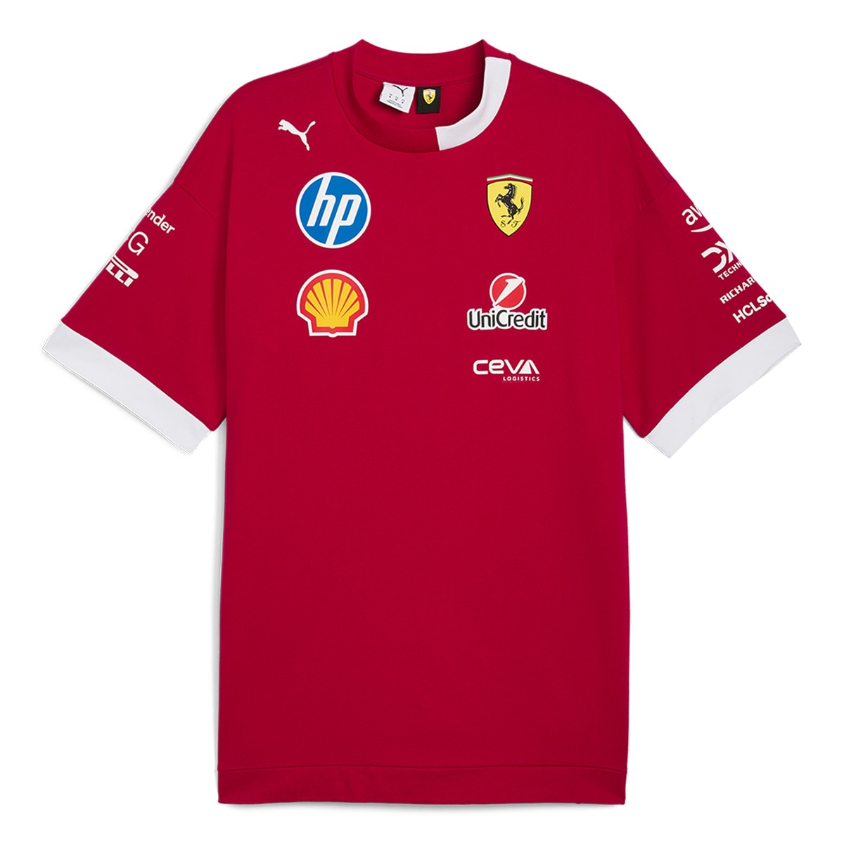 T-shirt de Homem Scuderia Ferrari Drivers Tee Vermelho-4