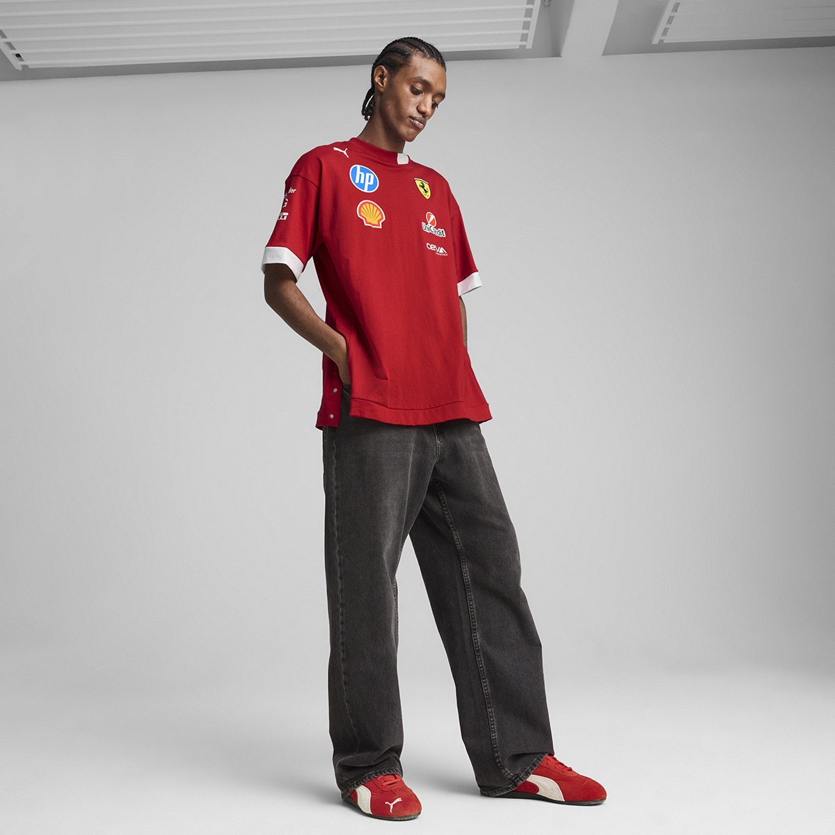 T-shirt de Homem Scuderia Ferrari Drivers Tee Vermelho-3