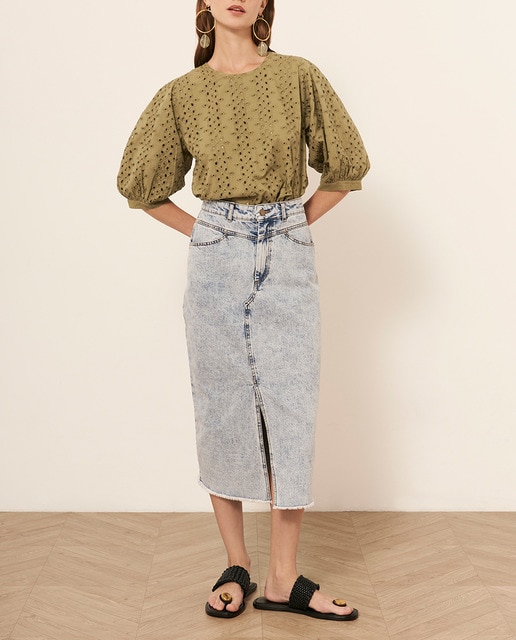 Imagen 0 de Falda denim de tejido Jean