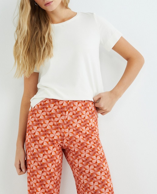 Imagen 0 de Camiseta de manga corta y escote barca mujer