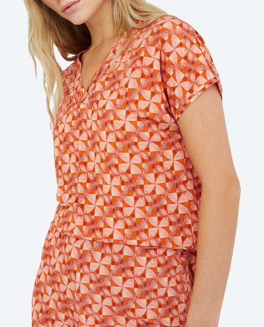 Imagen 0 de Camiseta sin mangas con escote pico mujer