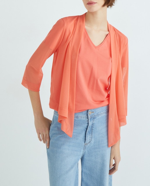 Imagen 0 de Chaqueta corta con manga 3/4 mujer