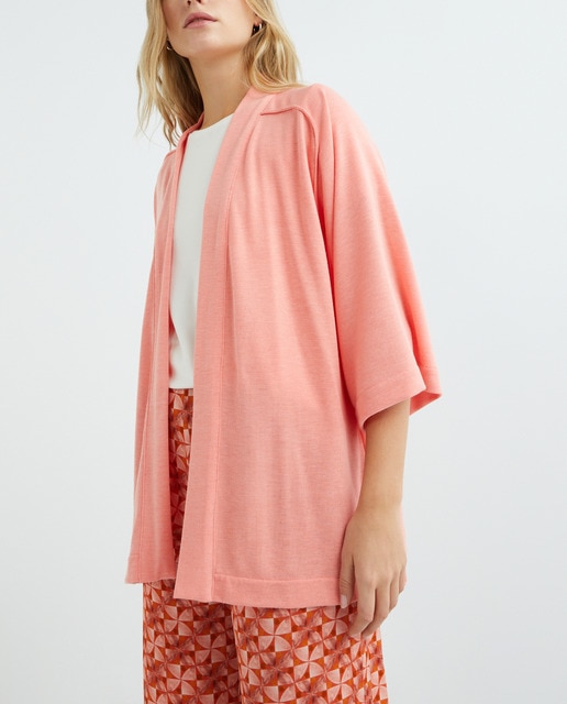 Imagen 0 de Chaqueta larga de manga corta mujer